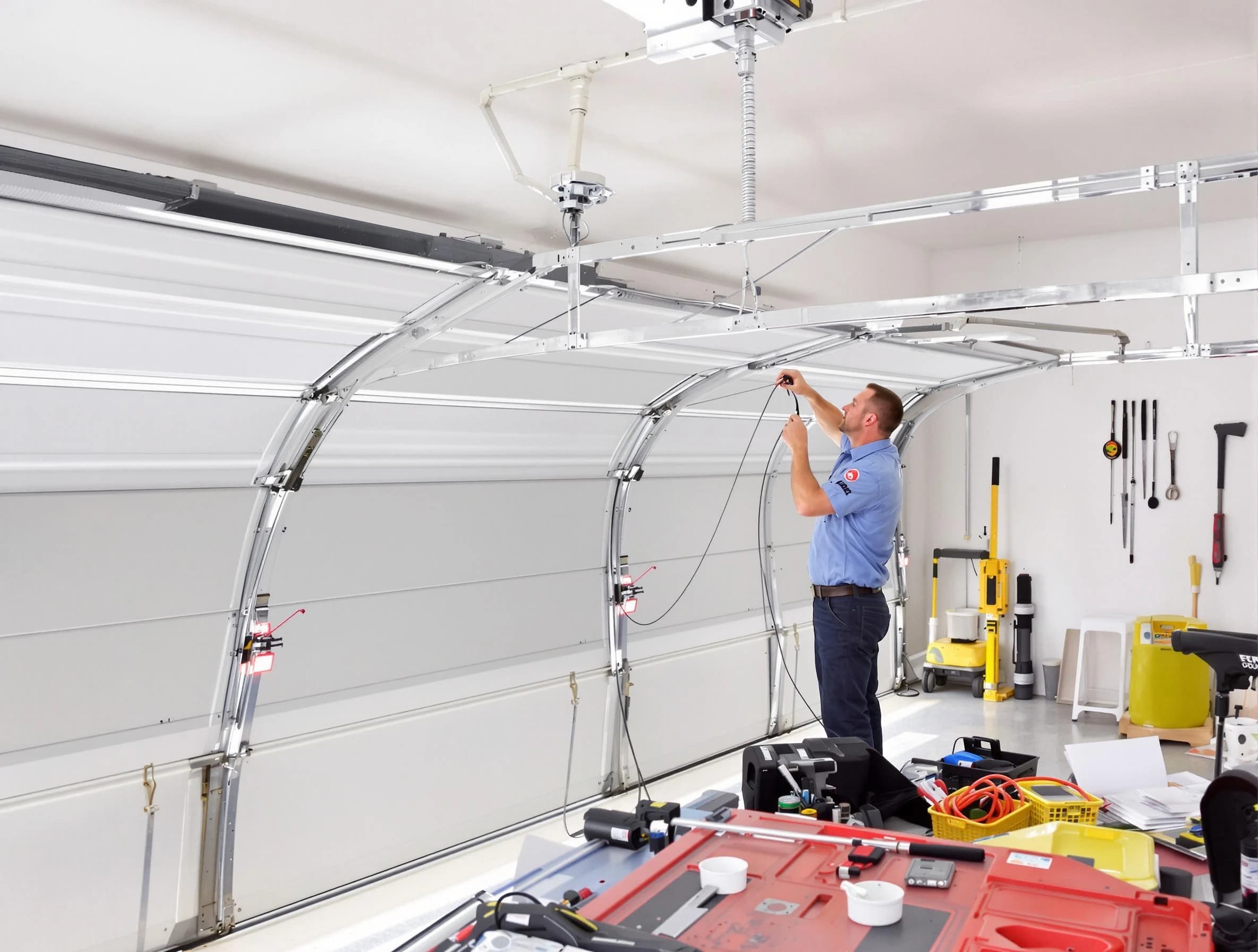 Garage door cable repair service by Sheridan Garage Door Repair in Sheridan