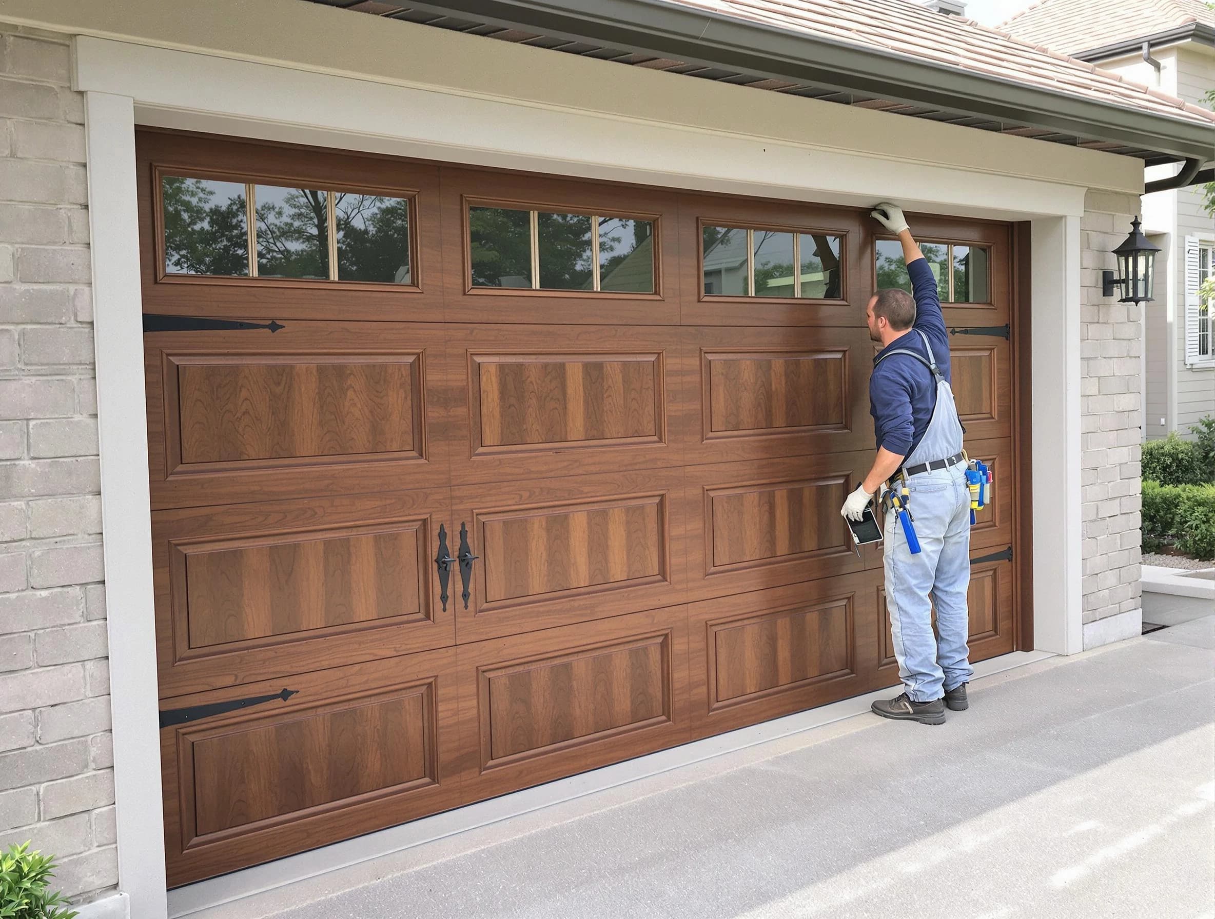 Custom garage door showcase by Sheridan Garage Door Repair in Sheridan
