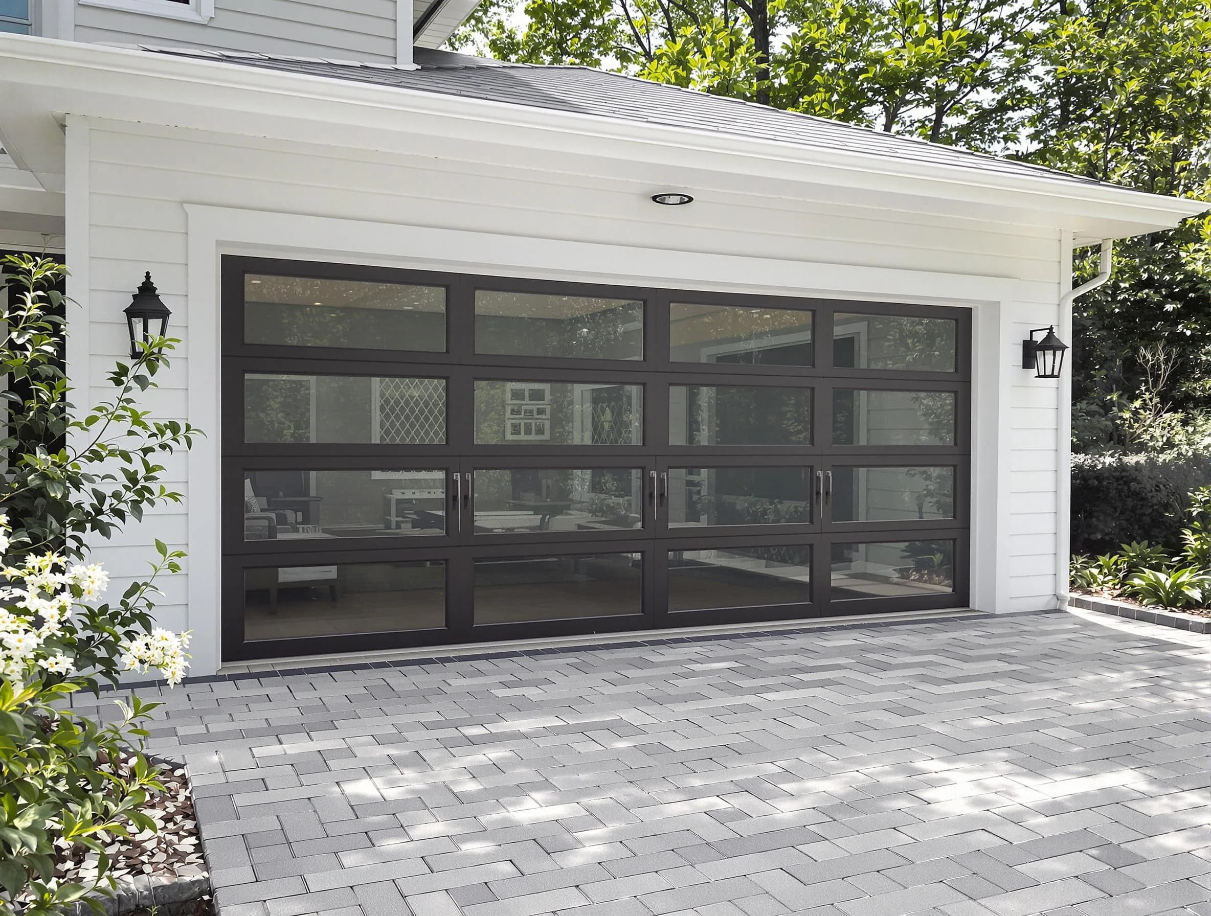 Sheridan Garage Door Repair design specialist presenting custom garage door options to Sheridan homeowner