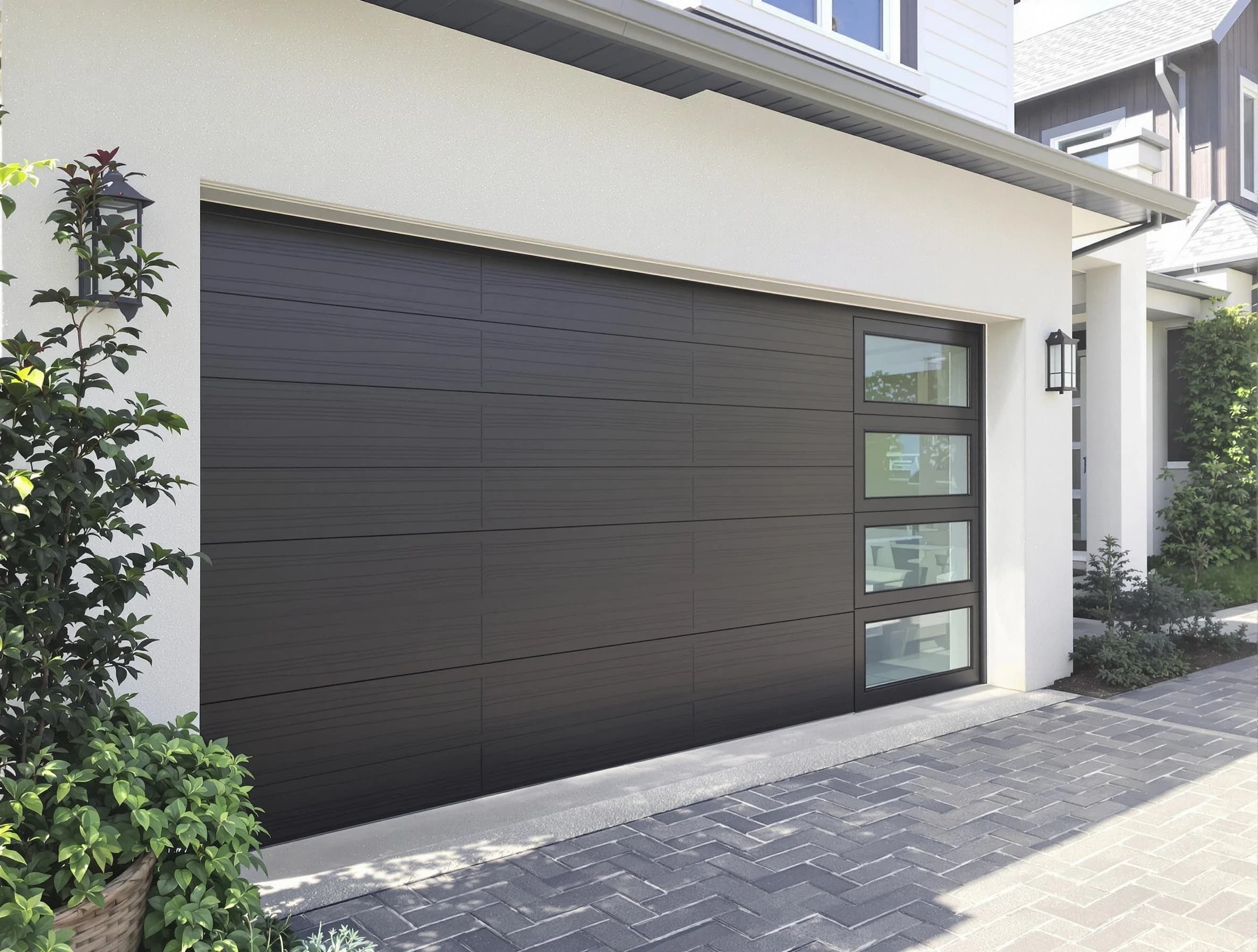 Custom garage door installation by Sheridan Garage Door Repair in Sheridan