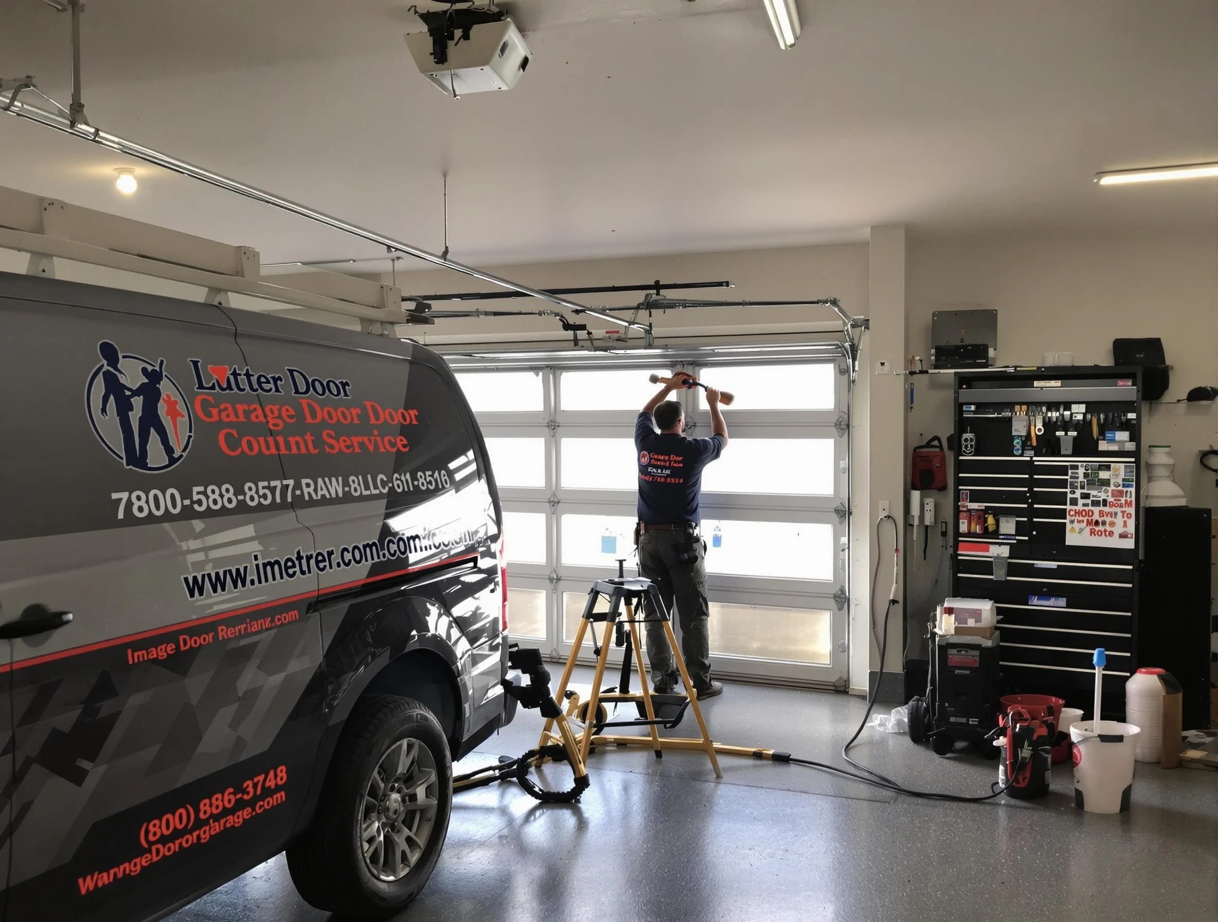 Sheridan Garage Door Repair rapid response team performing same-day repair in Sheridan
