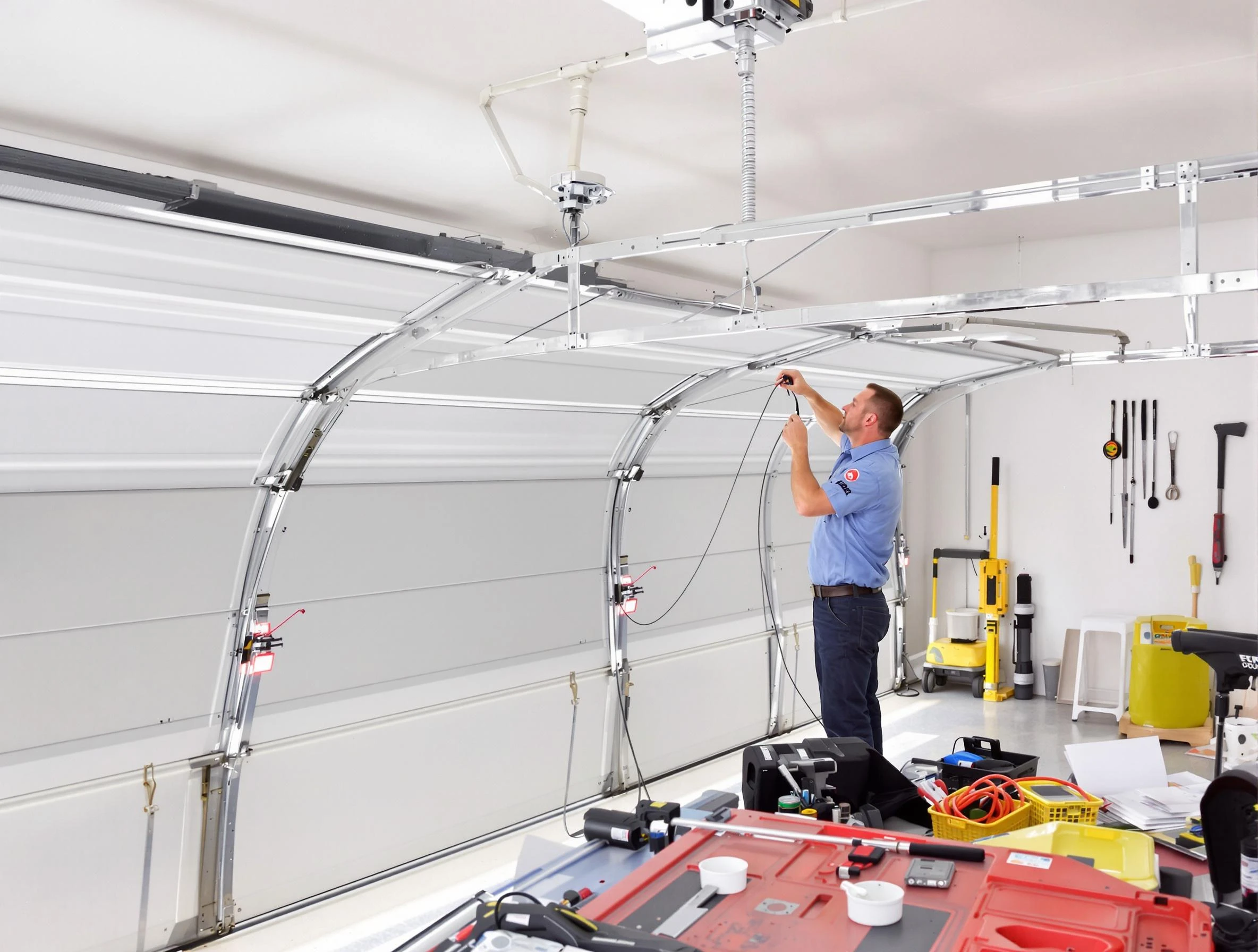 Garage door cable repair service by Sheridan Garage Door Repair in Sheridan