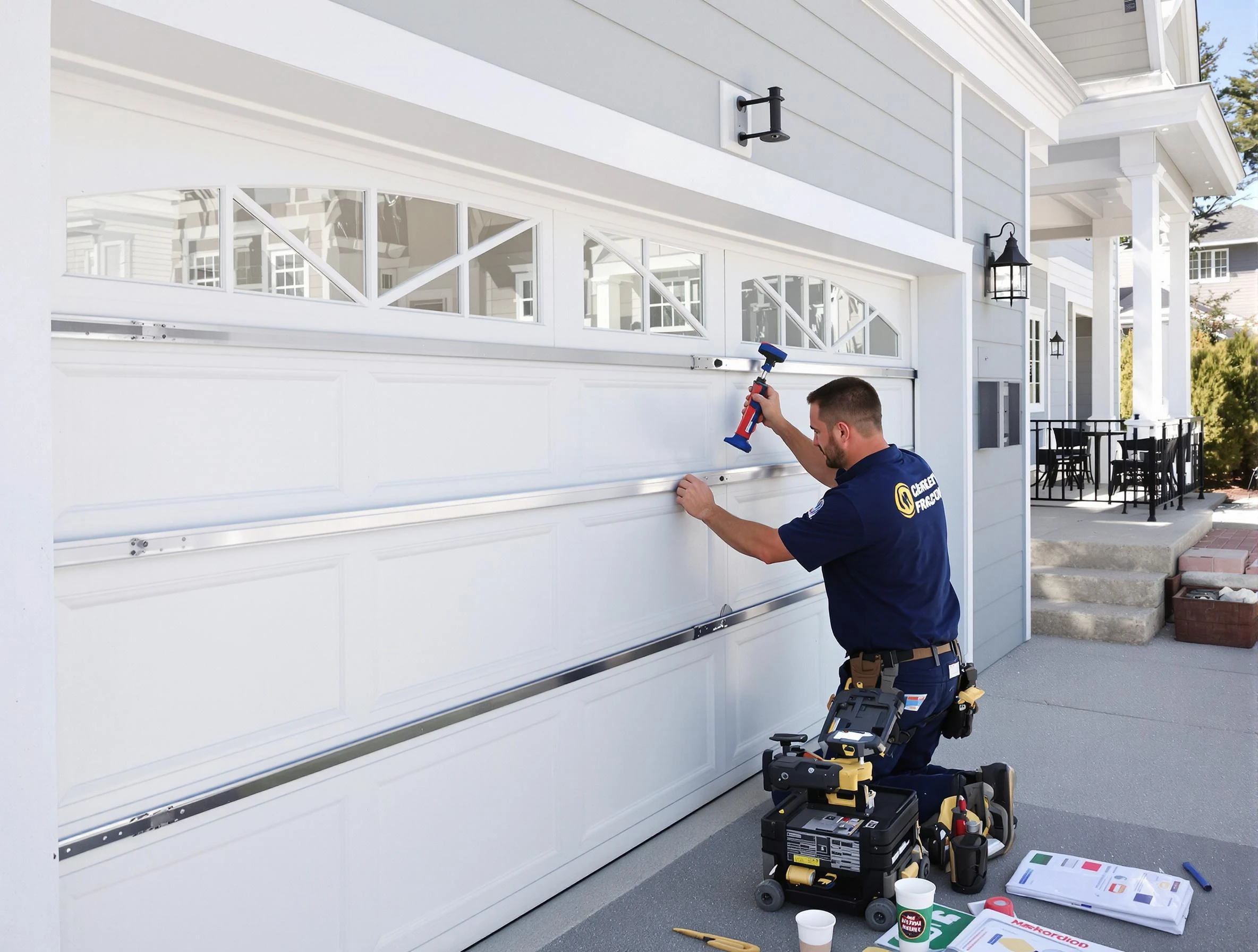 Professional garage door installation by Sheridan Garage Door Repair in Sheridan