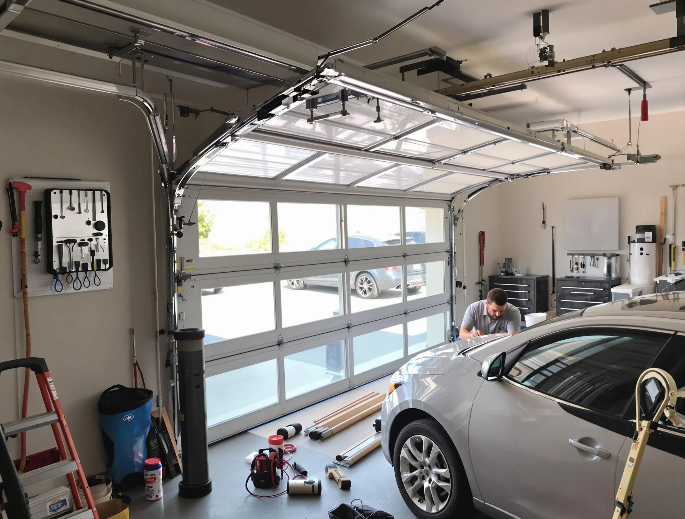 Garage door noise reduction service by Sheridan Garage Door Repair in Sheridan