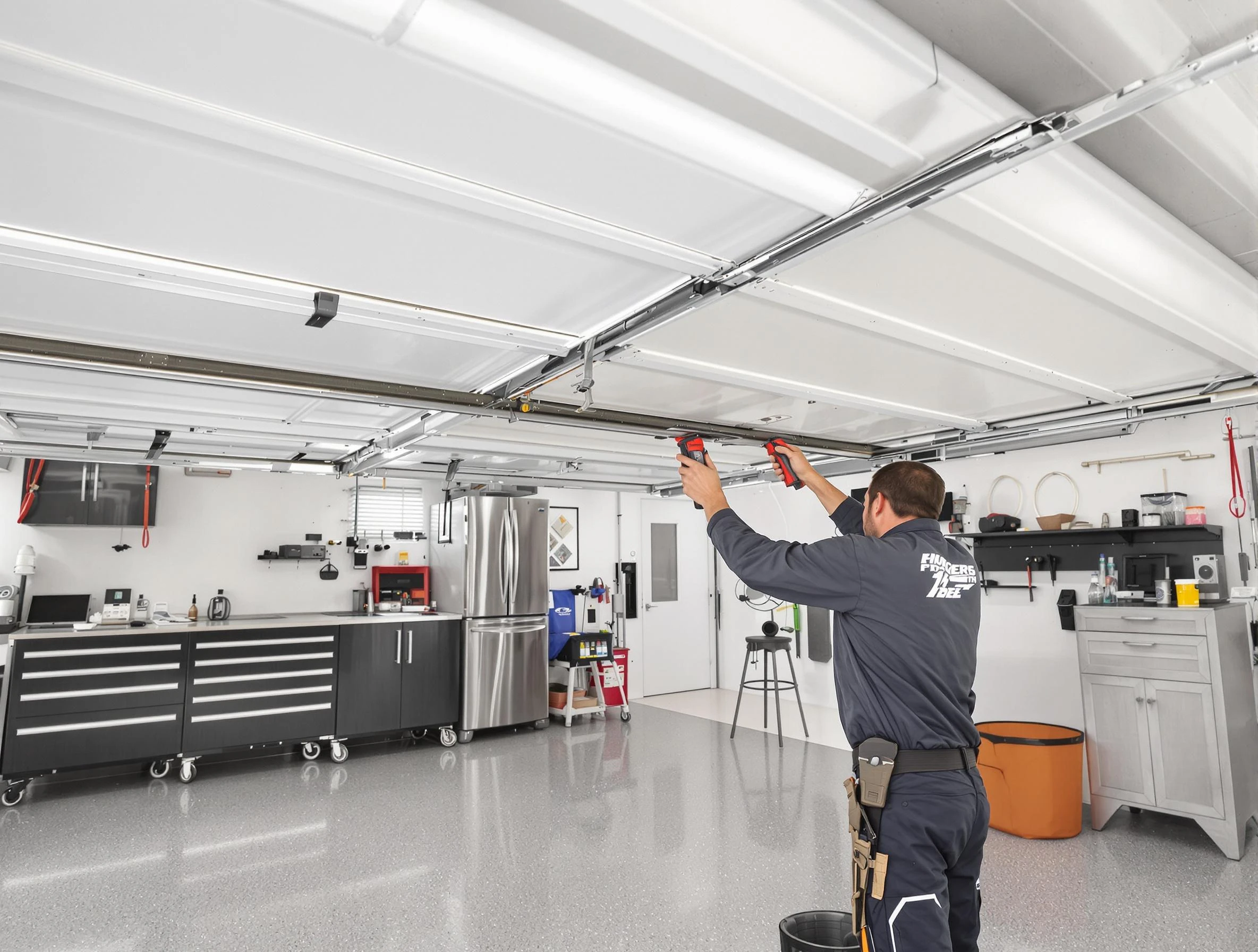 Overhead garage door repair service by Sheridan Garage Door Repair in Sheridan