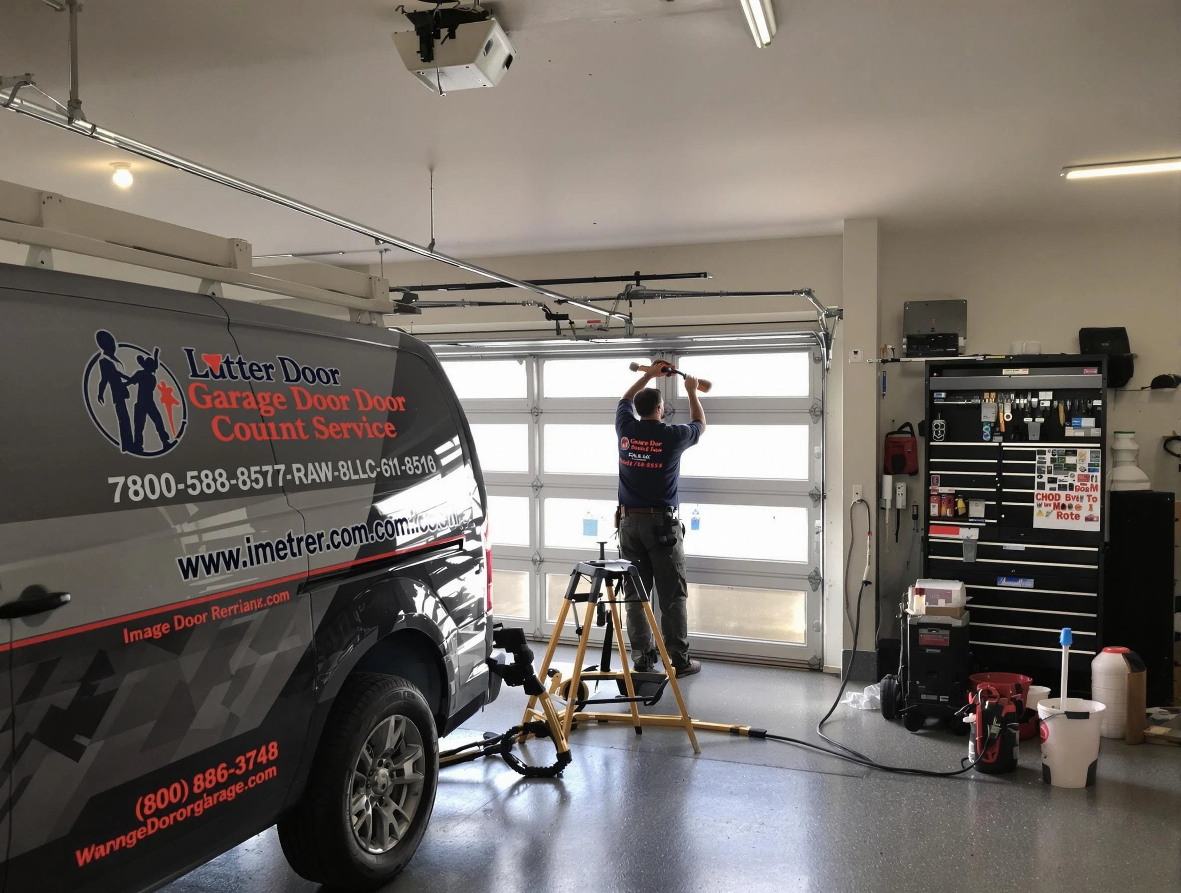 Sheridan Garage Door Repair rapid response team performing same-day repair in Sheridan
