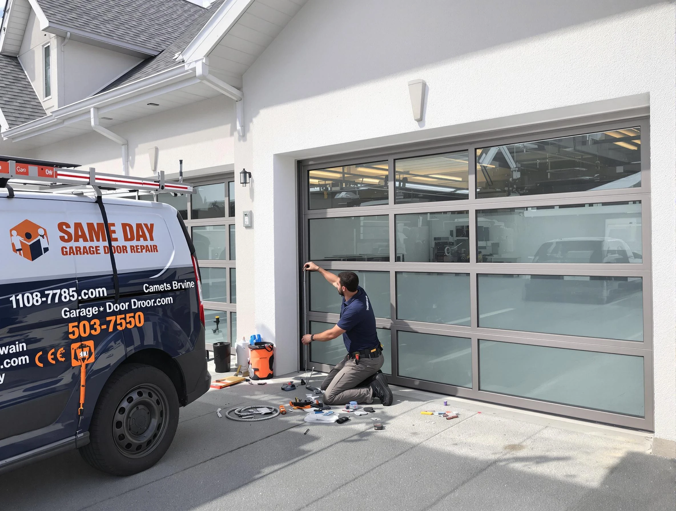 Same-day garage door repair service by Sheridan Garage Door Repair in Sheridan